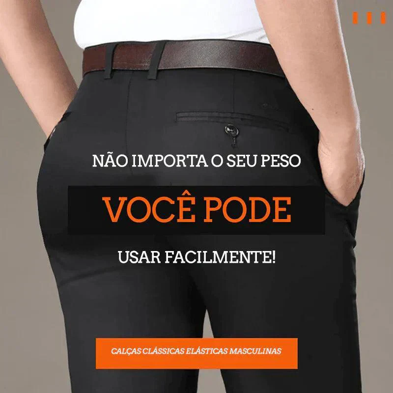 COMPRE 1 E LEVE 2 | Calça Social Clássica Alfaiataria 2025 + Brinde Cinto